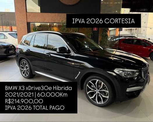 BMW X3 2.0 16V HÍBRIDO X LINE XDRIVE30E STEPTRONIC